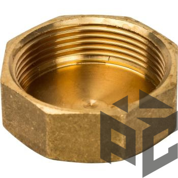 Заглушка латунь ВР Ду 25 (1") фото. Заглушка латунь ВР Ду 25 (1") оптом и в розницу. Доставка по РФ. Заглушка латунь ВР Ду 25 (1") от производителя "Рускон"