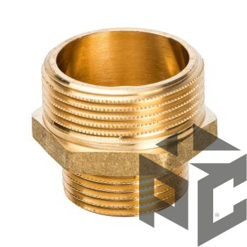 Ниппель переходной латунь НР/НР Ду 15x32 (1/2"х1 1/4") от производителя "Рускон"