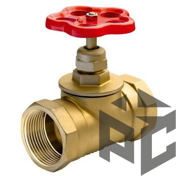 Клапан (вентиль) запорный латунный 15б1п Ду 50 (2") Ру 16 от производителя "Рускон"