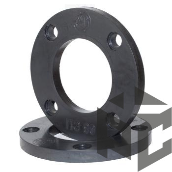 Фланец с полимерным покрытием Ду 100 (ПЭ 110) Ру 16 (2 мм) Техкомплект от производителя "Рускон"