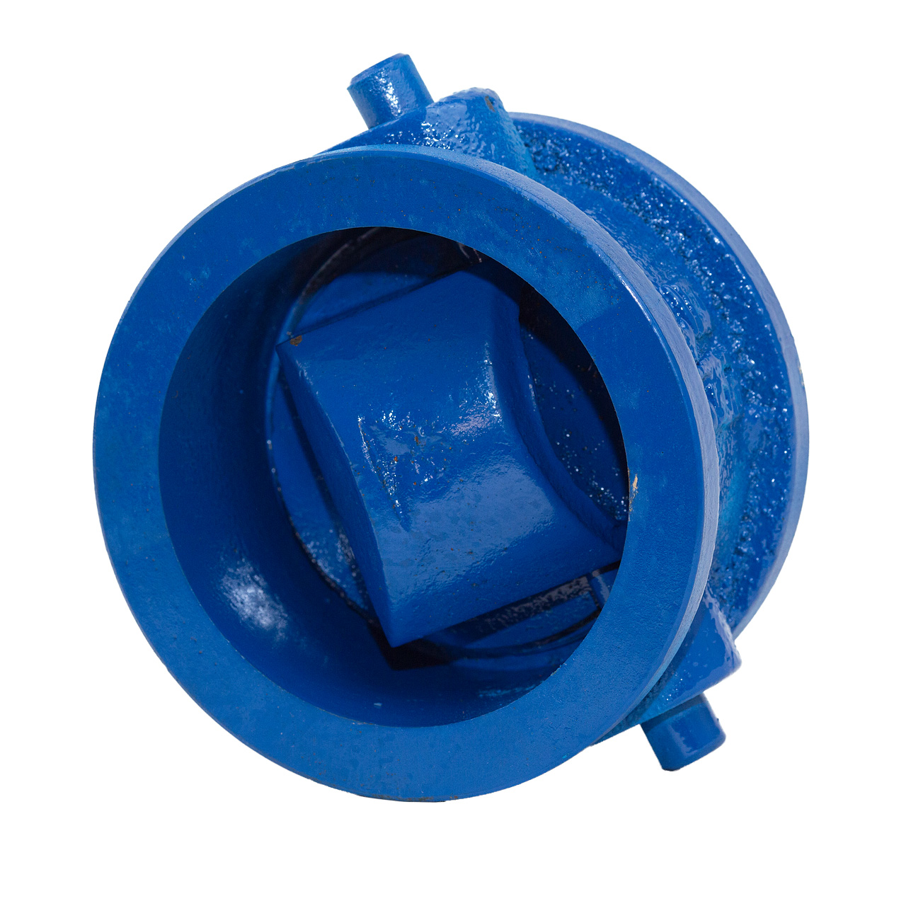 Клапан обратный чугунный поворотный (19ч21бр) Ду 80 Ру 16 межфл КАЗ