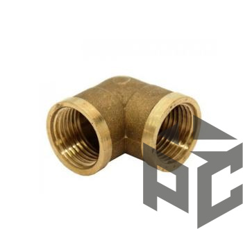 Уголок латунь ВР/ВР Ду 40 (1 1/2") фото. Уголок латунь ВР/ВР Ду 40 (1 1/2") оптом и в розницу. Доставка по РФ. Уголок латунь ВР/ВР Ду 40 (1 1/2") от производителя "Рускон"