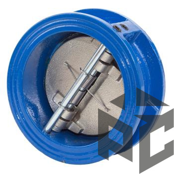 Клапан обратный чугунный двустворчатый Ду 400 Ру 16 межфл  от производителя "Рускон"