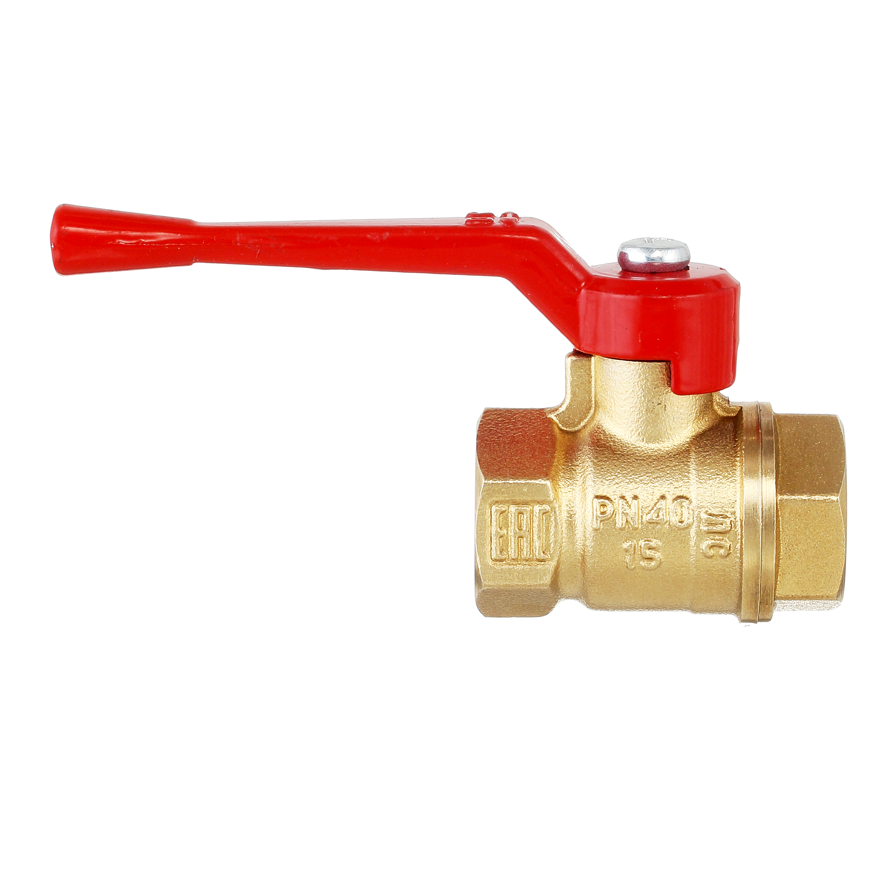 Кран шаровый латунныйБАЗ  11б27п1 вода ВР/ВР Ду 25 (1") Ру 40 рычаг 