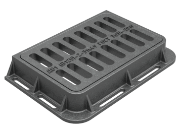 Дождеприемник прямоугольный (ДБ1) B125 634х414х95мм (12.5т) БКМЗ