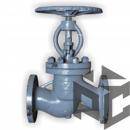 Клапан (вентиль) запорный стальной 15с22нж Ду 25 Ру 40 от производителя "Рускон"
