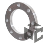 Фланец стальной расточенный под ПЭ втулку Дн 110 Ру 16 (L)  Техкомплект (b=20мм) от производителя "Рускон"