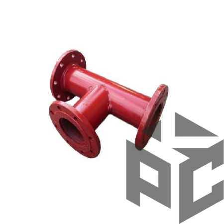 Тройник фланцевый 100х100 Ру10 фото. Тройник фланцевый 100х100 Ру10 оптом и в розницу. Доставка по РФ. Тройник фланцевый 100х100 Ру10 от производителя "Рускон"