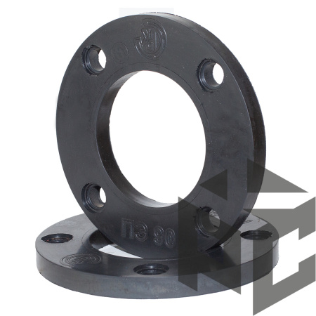 Фланец с полимерным покрытием Ду 100 (ПЭ 110) Ру 16 (2 мм) Техкомплект от производителя "Рускон"